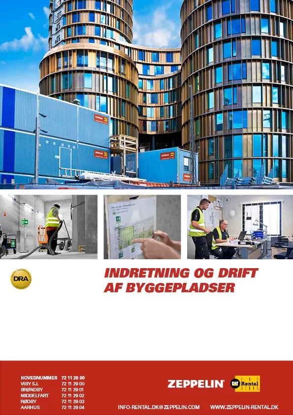 Indretning og drift af byggepladser med Zeppelin Rental