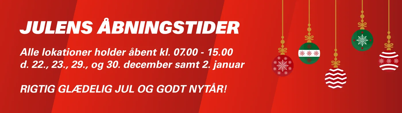 Julens åbningstider hos Zeppelin Rental 2025