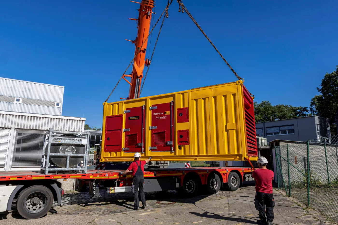 Byggeplads logistik egen transport Zeppelin Rental