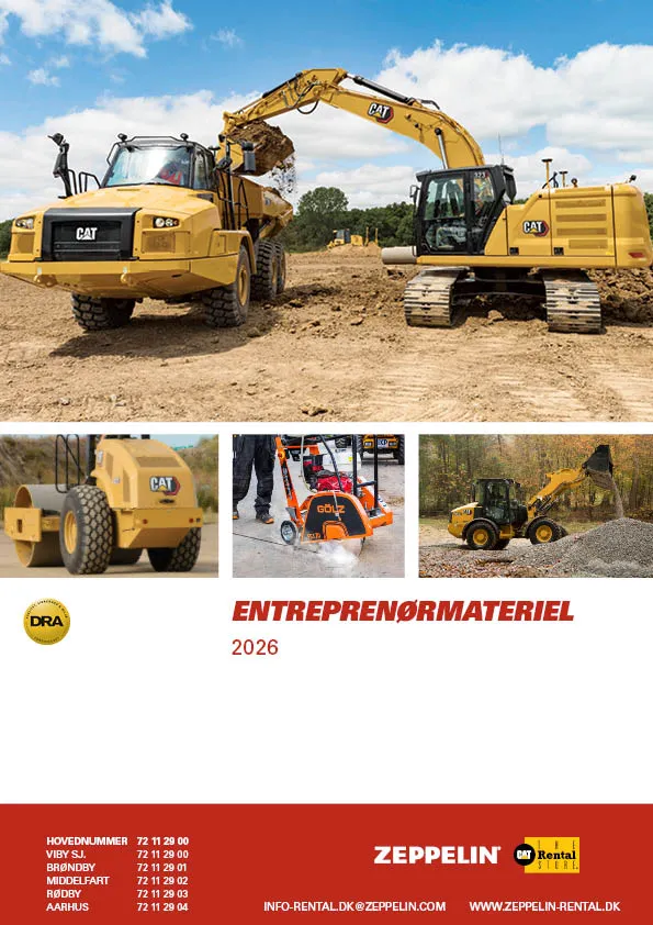 Entreprenørmateriel katalog 2026 Zeppelin Rental